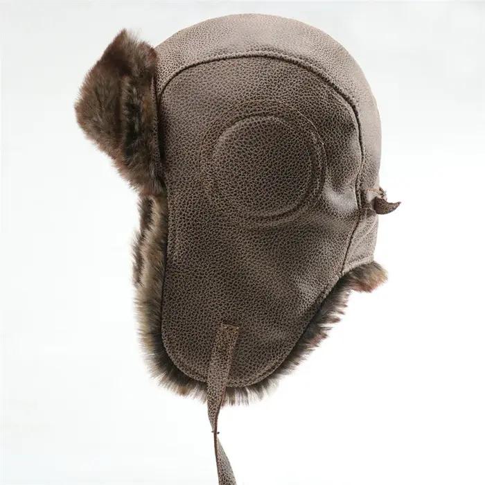 Chapeau de bombardier d'hiver pour hommes
