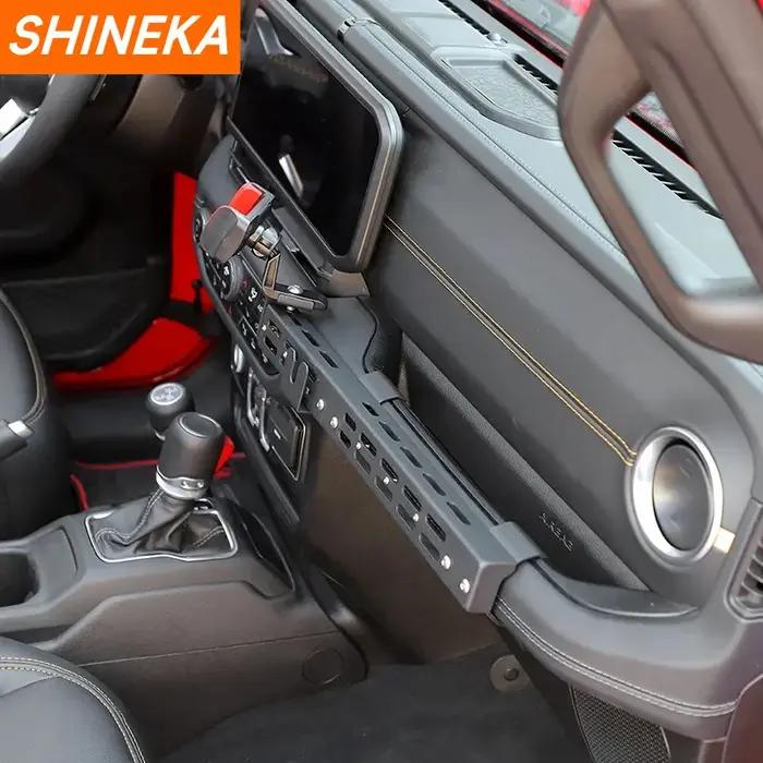 SHINEKA-Support de téléphone pour Jeep Wrangler JL Gladiator JT, poignée co-pilote, support GPS, sup