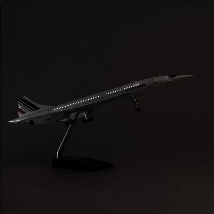 2025 nouveau 1:125 échelle résine moulé sous pression Air France Concorde voies aériennes avec modèle d'avion léger