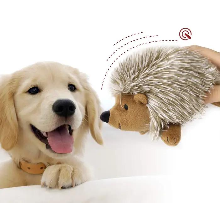 Pawaboo peluche chien jouet Non toxique Super doux fausse fourrure hérisson