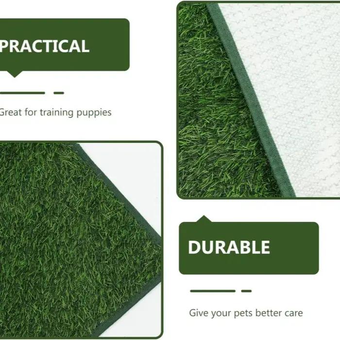 Tapis d'herbe artificielle lavable ultime pour chien - Réutilisable