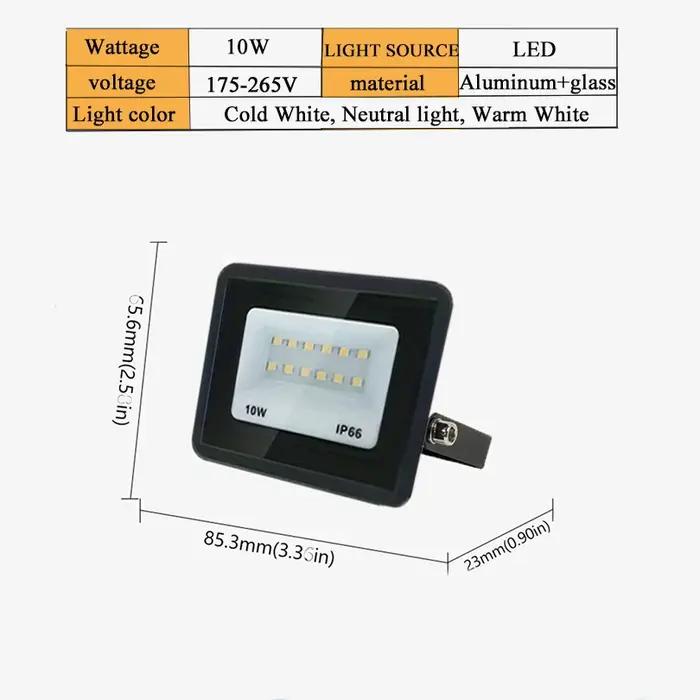 Éclairage LED IP66 réflecteur étanche LED projecteur LED extérieur pour mur jardin LED