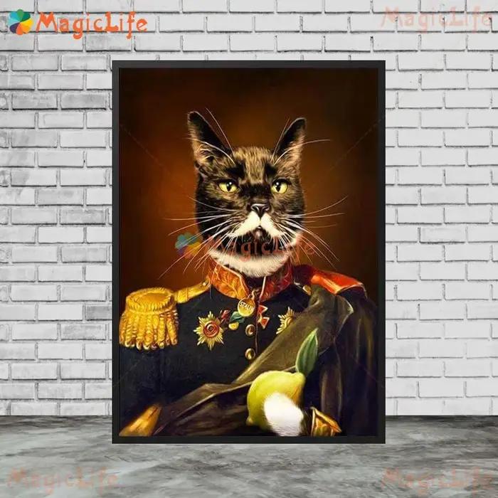 Art mural d'animaux de compagnie impression sur toile moderne sans cadre pour décoration intérieure cadeau occassionnels spéciales