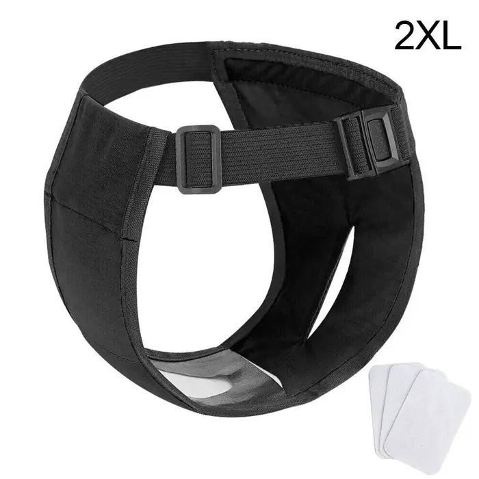 Culottes pour chien femelle avec 3 coussinets en coton