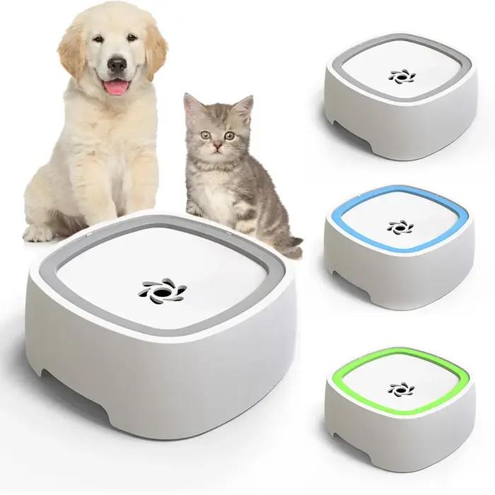 Fontaine d'eau flottante anti-débordement pour chiens et chats design robuste pour maison bureau randonnées et sorties