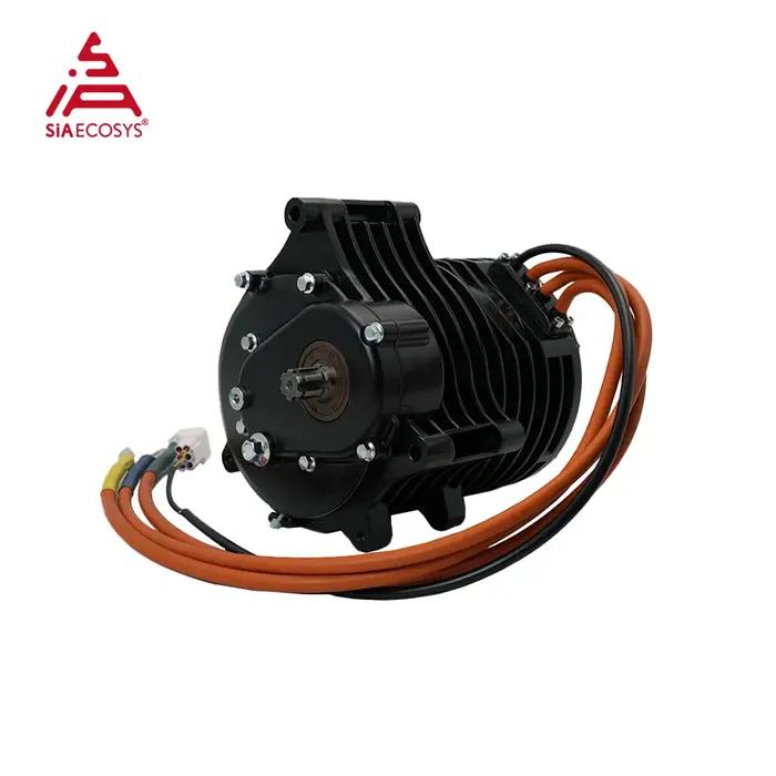 QSMOTOR QS138 V3 70H 72V 3000W moteur d'entraînement central 1:2.35 boîte de vitesses 100 km/h haute vitesse pour ATV électrique
