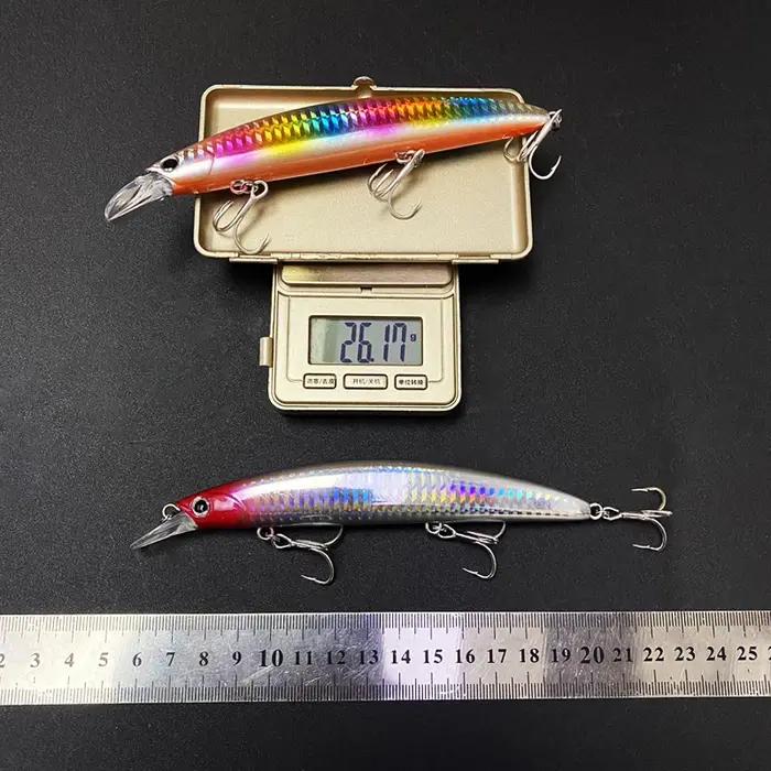 26g 130mm flottant méné leurres de pêche longue fonte Wobblers appâts durs artificiels à la traîne bar d'eau salée