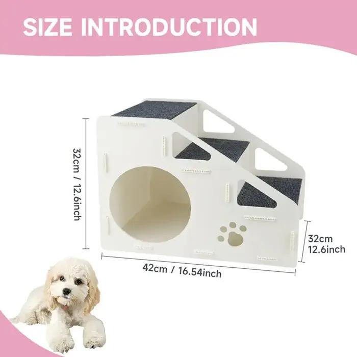 Rampes d'escalier sécurisées pour chiens, antidérapantes, pour chats, chaton en 4 étapes, maison pour lit haut, canapé, zone de jeu, petits, moyens et grands chats