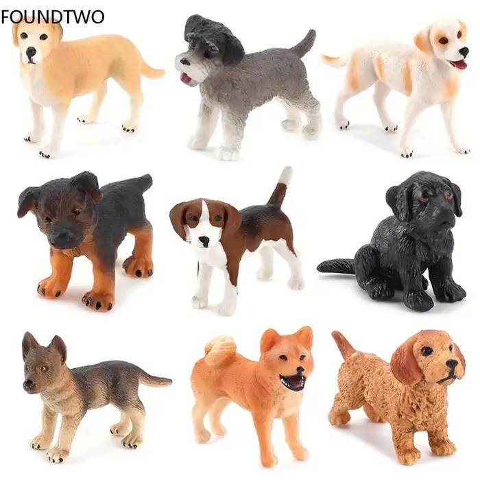 Figurines Miniatures de Mini Chien et Chiot
