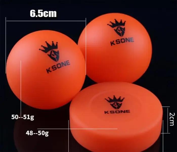 Boule de hockey en caoutchouc pour entraînement professionnel, 1 pièce, 65mm