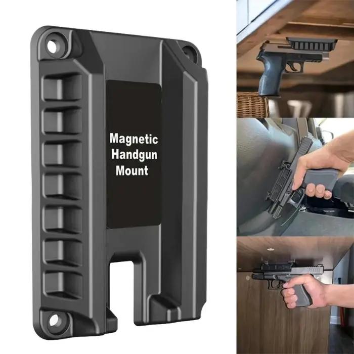 Porte-pistolet magnétique portable : conception cachée à traction rapide pour voitures et maisons - Support
