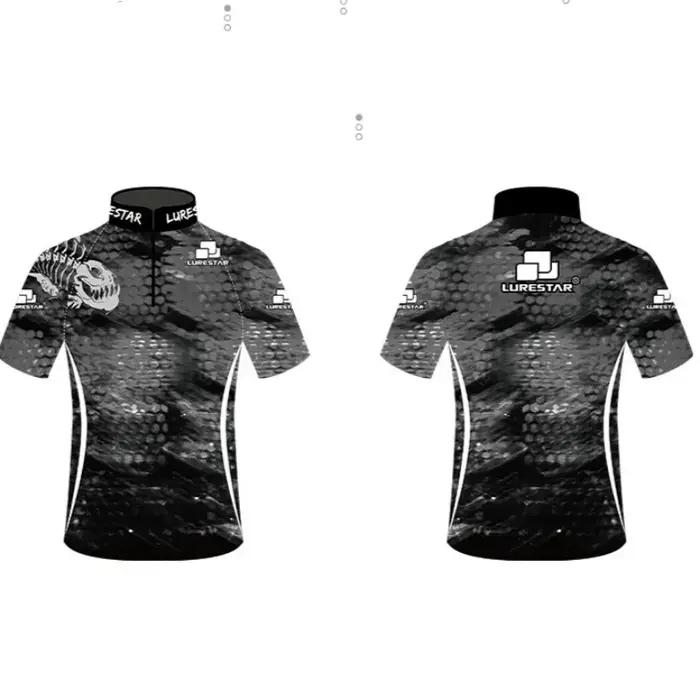 Chemise de pêche d'été pour homme en soie glacée protection solaire anti-uv respirante et séchage rapide pour activités en plein air