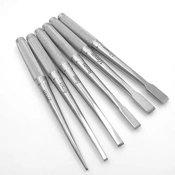 Instruments orthopédiques pour le nez, ciseau à os en acier inoxydable, couteau à os plat, goute de