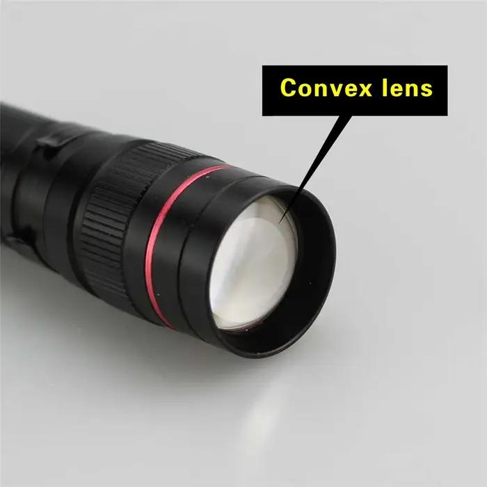 Mini lampe de poche LED Q5, Zoom réglable, torche Portable, 3 Modes, étanche, pour Camping en plein