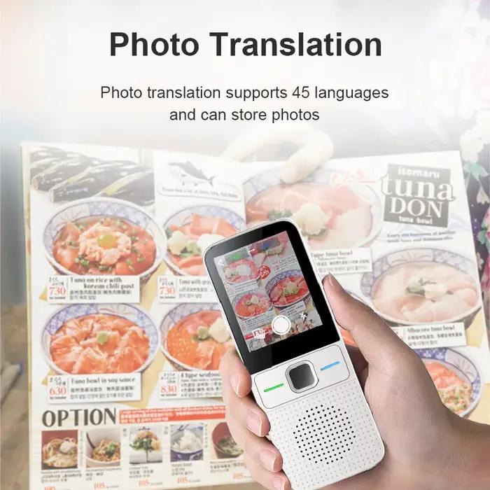 Traducteur intelligent 137 langues T10 offline temps réel portable traduction vocale conversation voyage