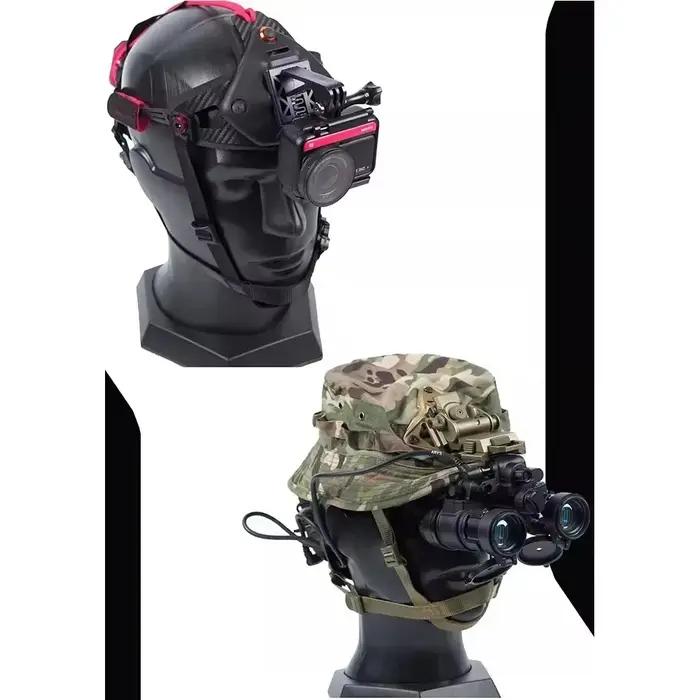 Cadre DMgear pour jumelles de vision nocturne - Support casque et montage pour caméra d'action