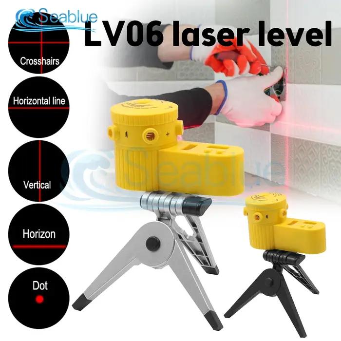 Niveau Laser à lignes transversales multifonctions, équipement de mesure Ertical horizontal LV60 avec trépied, outils de niveau laser trena