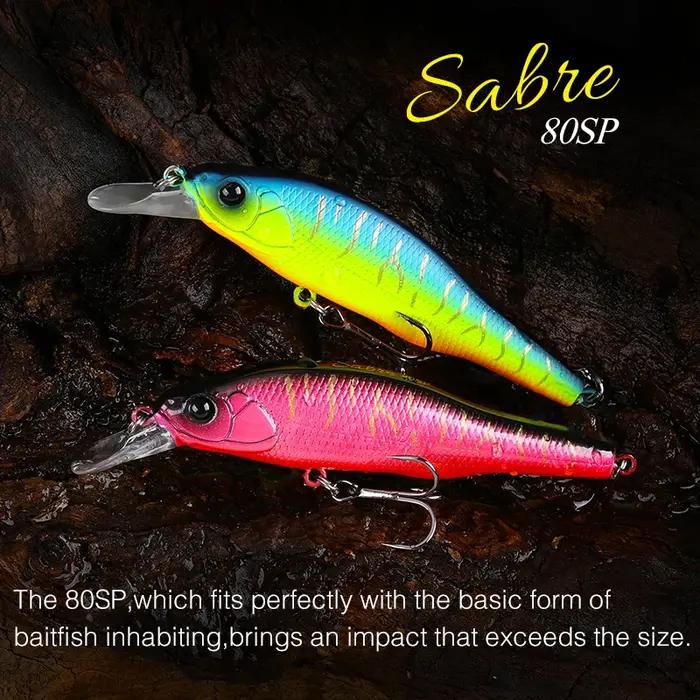 TSURINOYA 80SP suspendu vairon 80mm 10.3g leurre de pêche sabre longue coulée artificielle dur appât