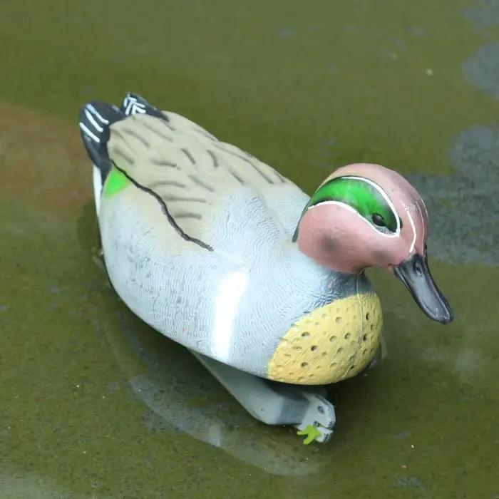 Lot de 5 leurres canards flottants pour chasse - répulsif oiseaux décor jardin sculpture