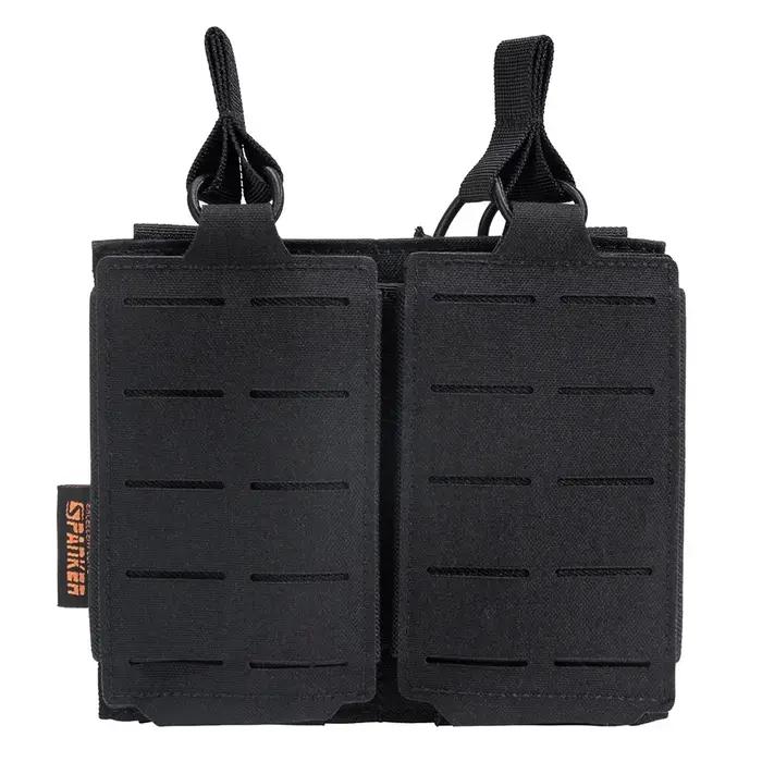 Pochette tactique Molle Double pochette pour magazines pochettes magnétiques Double couche support d