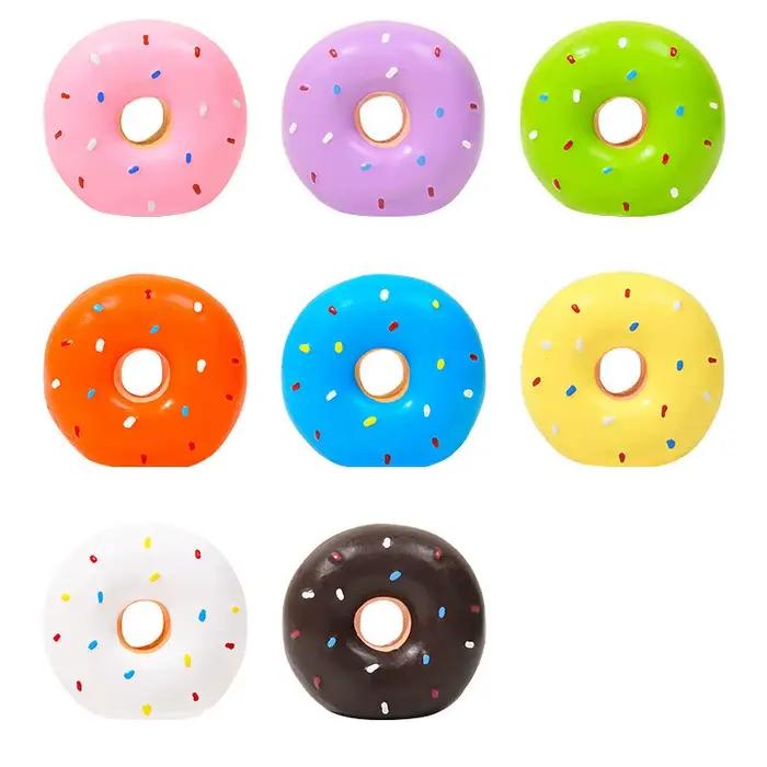 Nouveau Donut chien jouet à mâcher jouets sonores Simulation beignets meulage nettoyage soulagement des dents