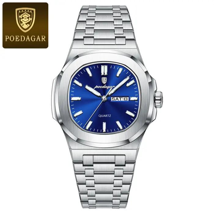 Montre homme militaire de luxe POEDAGAR étanche lumineuse
