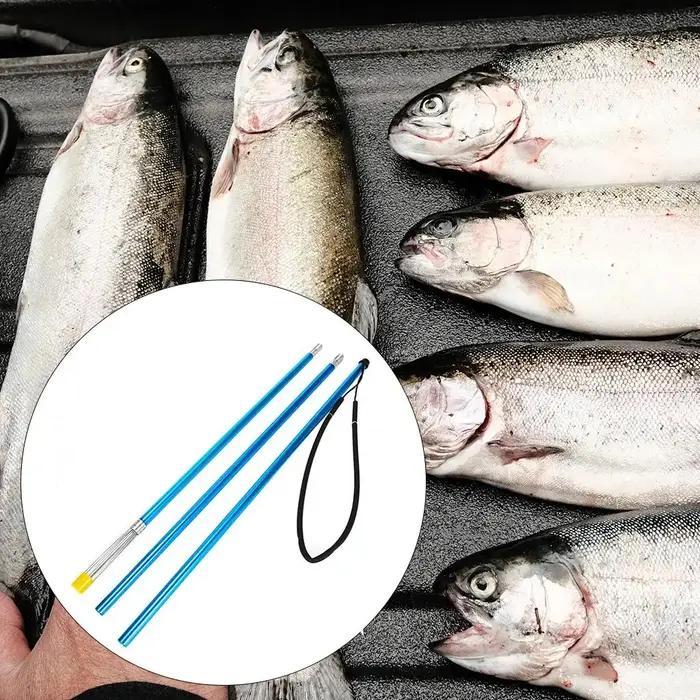 Rayons de pêche Gaffs tige télescopique barbelés fourchette harpon chasse poisson outil en alliage d'aluminium