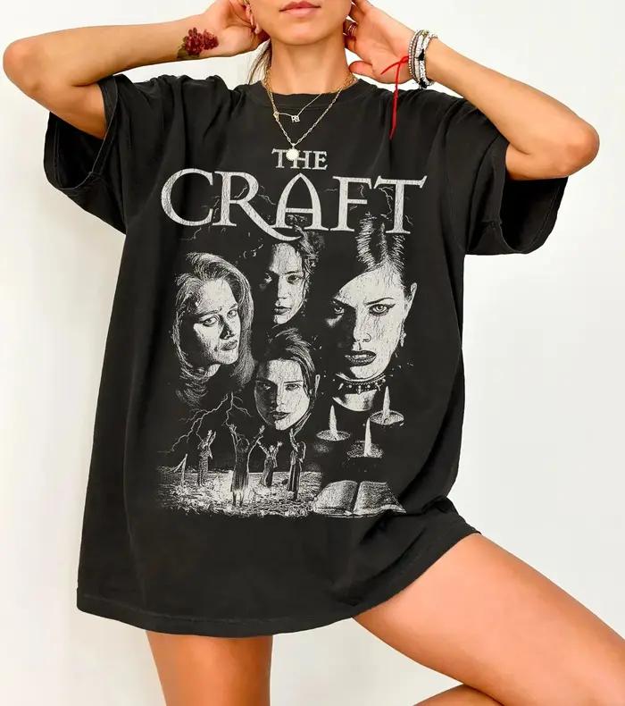 Jeu de sorcière junior T-shirt décontracté avec appliques pour femmes toute la saison occasions spéciales