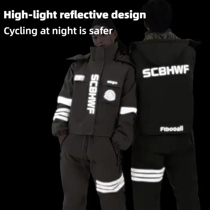 Veste de moto électrique résistante au froid