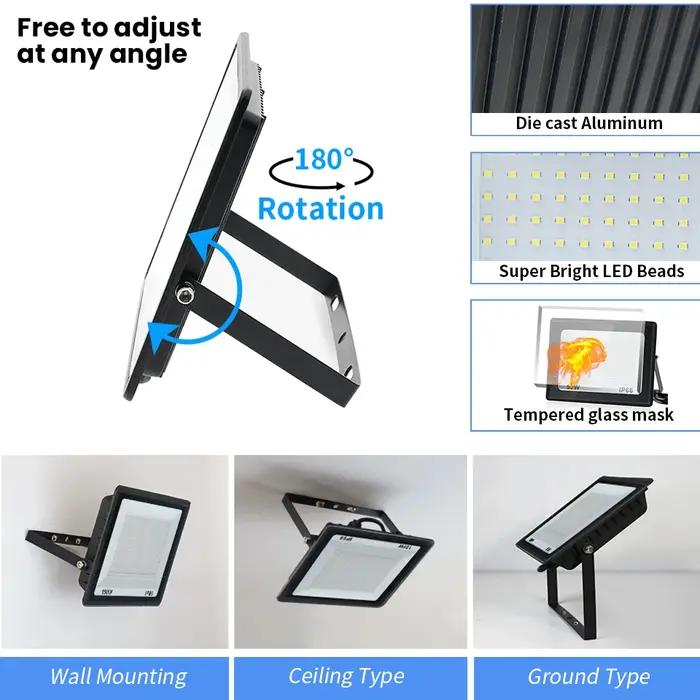 Éclairage LED IP66 réflecteur étanche LED projecteur LED extérieur pour mur jardin LED réflecteur la