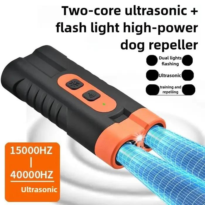 Répulsif à ultrasons pour chiens 2025 à double tête haute puissance