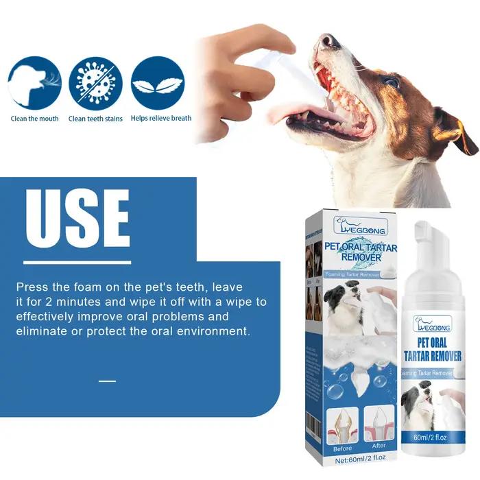 Mousse de nettoyage buccal pour animaux de compagnie
