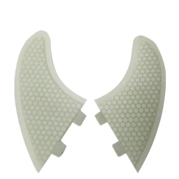 UPSURF FCS 1 Twin Fins Stabilizer Quilhas 2pcs Side Fins Double Tab aletas Honeycomb Surf Fins Surfb