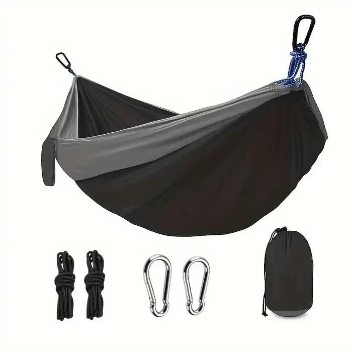 Hamac de Camping, accessoires de Camping, équipement pour l'extérieur et l'intérieur avec sangles d'