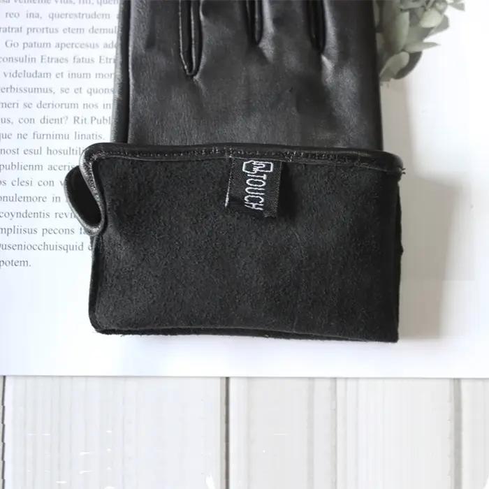 Nouveaux gants en cuir pour femmes, écran tactile en peau de mouton, sans doublure, fins, à la mode,