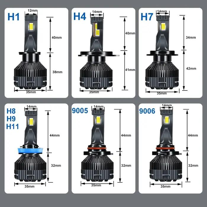 H4 H7 Canbus 300W 30000LM H1 H8 H9 H11 9005 HB3 9006 HB4 Auto LED Lampe Haute Puissance Antibrouilla