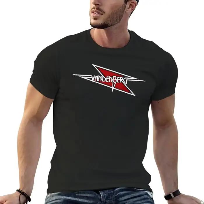 T-shirt Vandenberg Logo pour hommes, coton respirant, style décontracté, solides couleurs, pour Saint-Valentin et culture anime, occasions spéciales