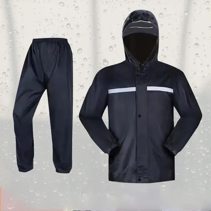 Combinaison imperméable et pantalon de pluie pour vélo, moto, équitation, réfléchissant, corps compl