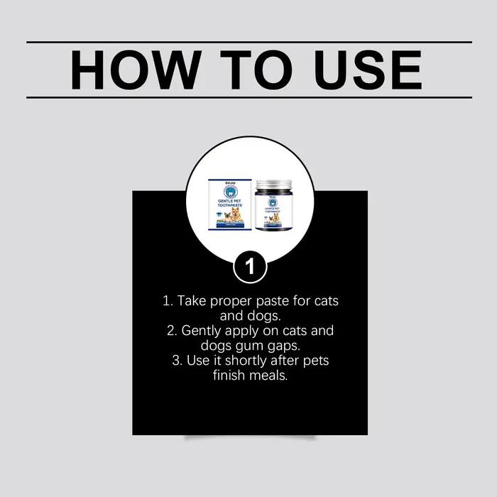 Dentifrice pour animaux EelJoy pâte fine et soyeuse pour chiens chats tous âges hygiène bucco-dentaire sans irritants pour brossage quotidien et cadeau occasionnelle