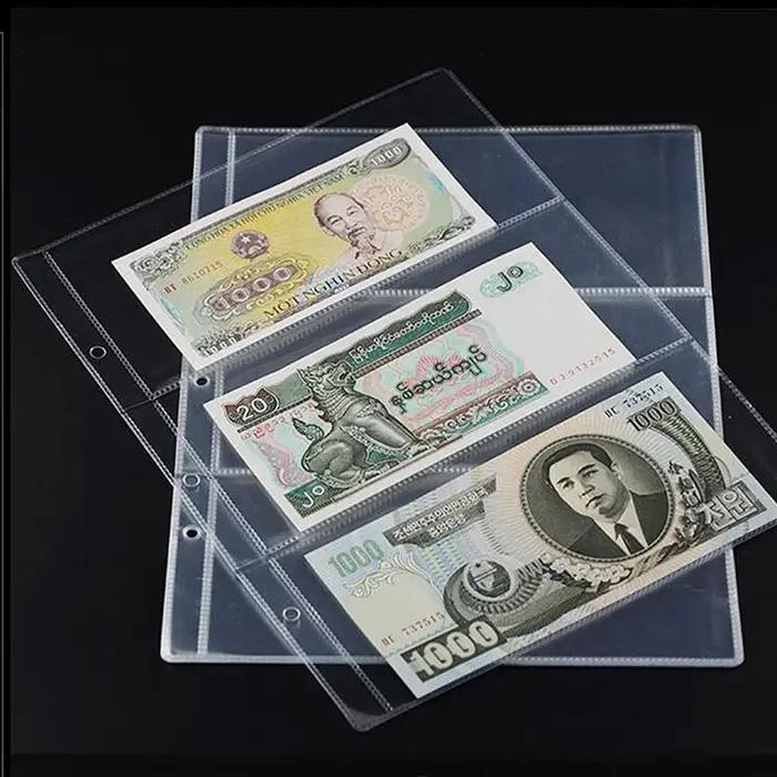 Album de collecte d'argent et de billets de banque, pocommuniste de support, cuir chevelu adt à 3 em