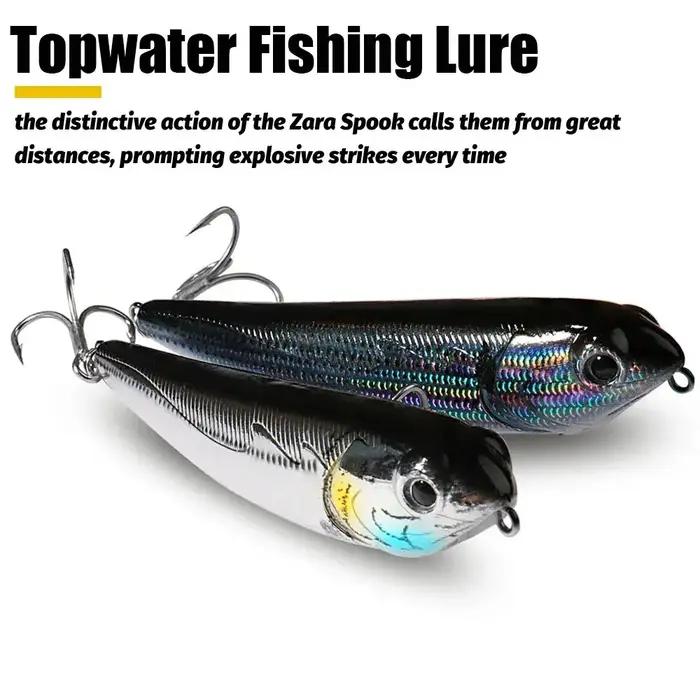Leurre de pêche en surface Walk The Dog Appât flottant robuste pour pêcheurs amateurs et experts Occasions spéciales Pêche en eau douce et salée