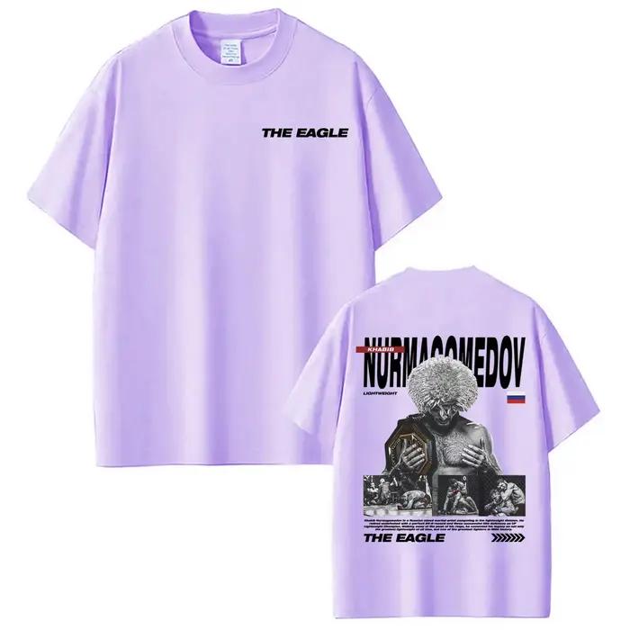 T-shirts Khabib Nurmagomedov The Eagle Merch pour hommes et femmes, esthétique violente, t-shirt oversize, hauts d'été, t-shirt ample, streetwear