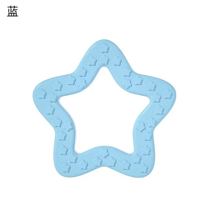 Jouet pour animaux de compagnie pour mâcher et nettoyer les dents, jouet TPR en forme d'étoile, anneau de traction, fournitures pour chiens, ensemble de jouets à double anneau pour l'auto-entretenisse