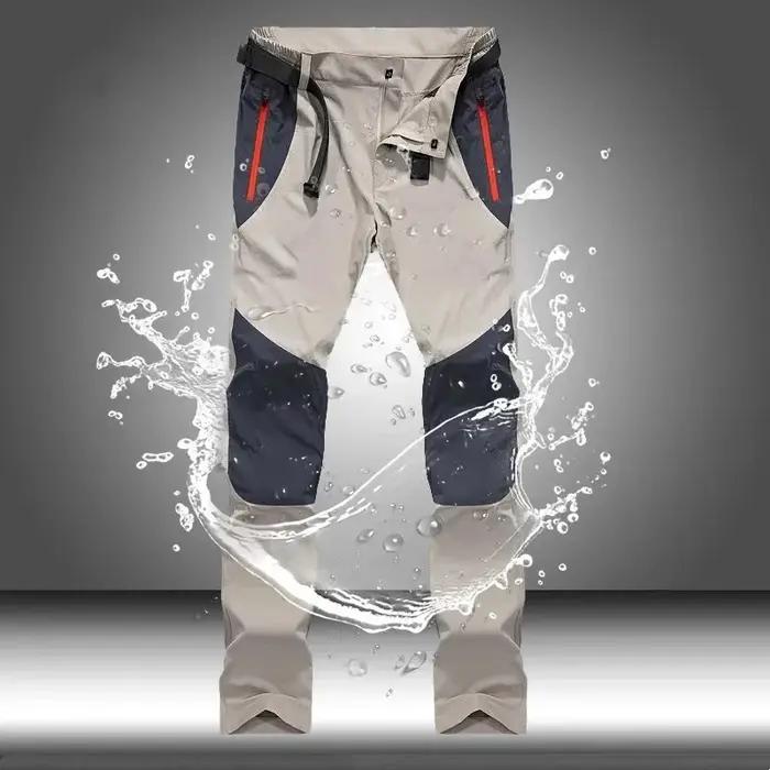 Pantalon cargo tactique homme été léger imperméable résistant multi-poches randonnée casual