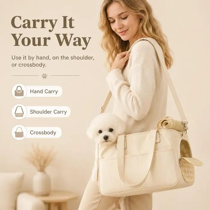 Sac à dos latéral pour chat et petits chiens, sac à bandoulière en plein air pour animaux de compagnie, confortable pour chats sortants et petites races