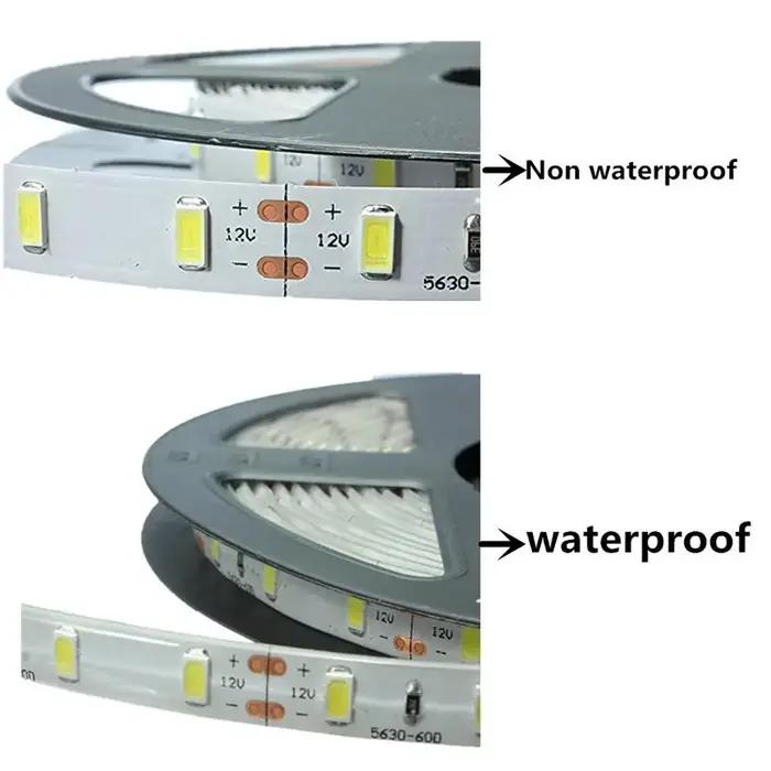 Bande lumineuse Led 5630 5730 étanche IP65 12V 5M chaud 3000K 6500K blanc froid Nature blanc 4000K r