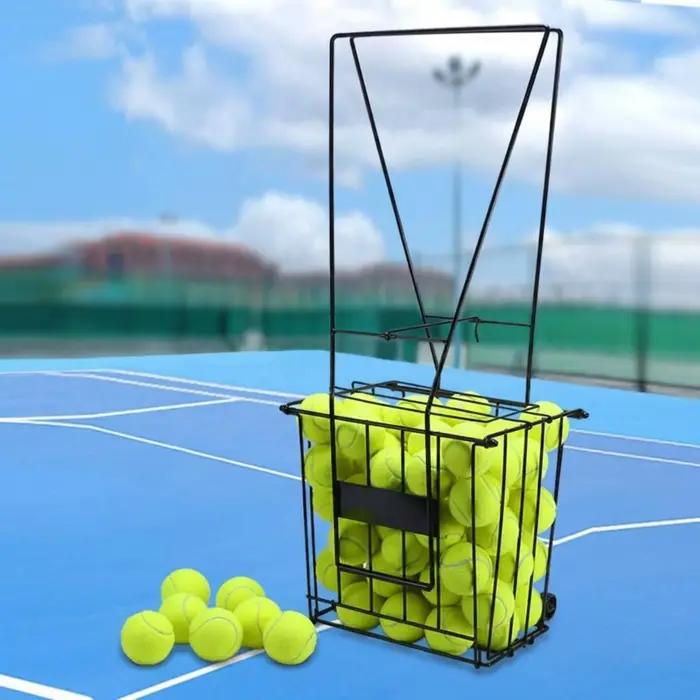 Panier à balles de tennis sur pied pour le ramassage de balles de pickleball