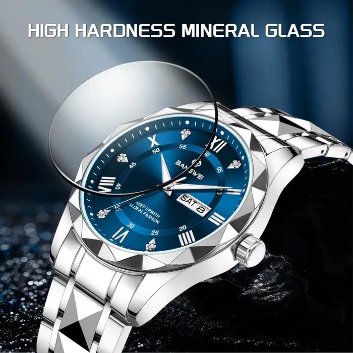 Montre femme élégante classique luxe acier inoxydable étanche lumineuse quartz affaires casual rendez-vous