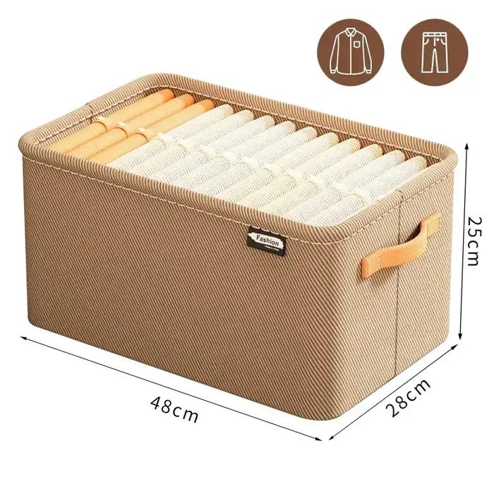 Organisateur de vêtements épais pliable en tissus non tissés pour rangement pratique et élégant dressing armoire tiroirs pulls pantalons occassions spéciales