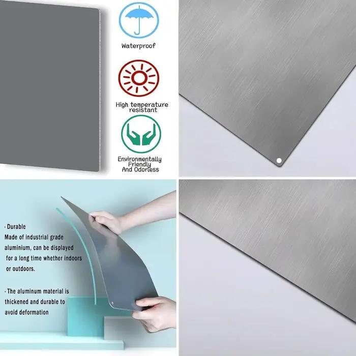 Panneau humoristique pour la merde de chien | Décor de cour en métal mural en aluminium | Durable et résistant aux